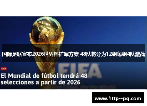 国际足联宣布2026世界杯扩军方案 48队将分为12组每组4队激战